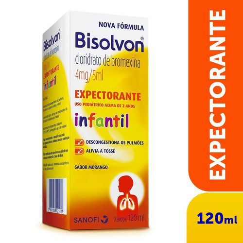 XAROPE BISOLVON EXPECTORANTE PEDIÁTRICO 120 ML