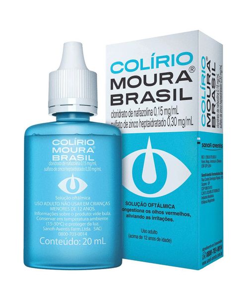 Colírio Moura Brasil Sanofi Caixa 20ml