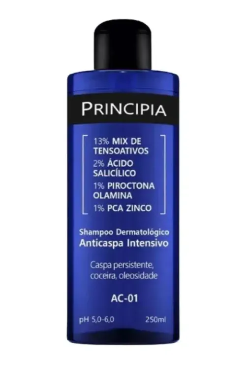 Shampoo Anticaspa Intensivo AC01 Azul 250ml Principia
