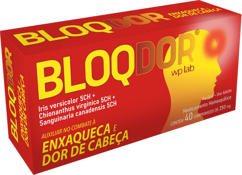 Bloqdor 250 mg 40 comprimidos fitoterápico para enxaqueca e cefaleia