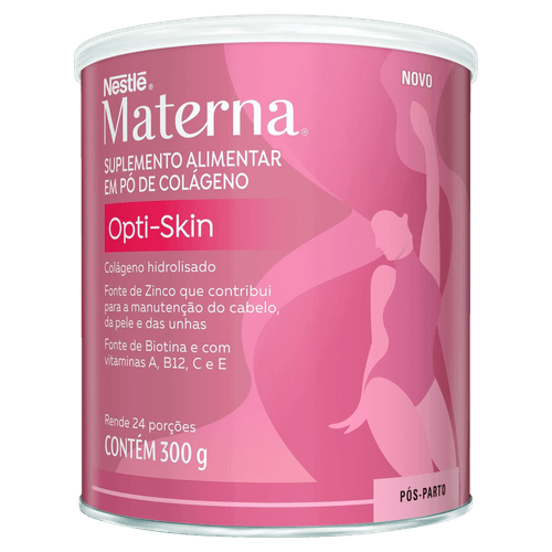 MATERNA Suplemento em Pó Colágeno Hidrolisado Opti-Skin 300g Pós-parto com Vitaminas