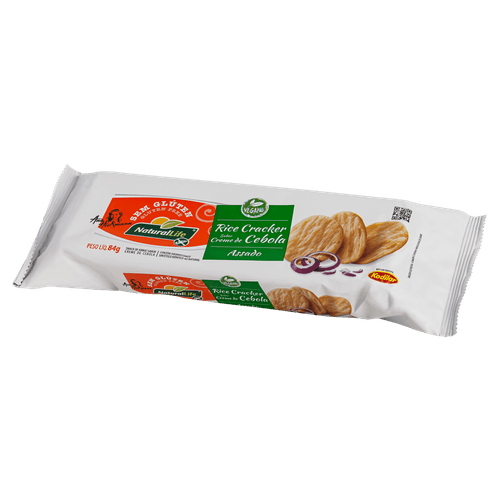 COLOR NAO DEFINIDO Biscoito de Arroz Assado Creme de Cebola Sem Glúten Vegano 84g