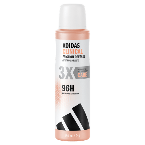 Antitranspirante Aerossol Adidas Clinical Friction Defense Care - 150ml