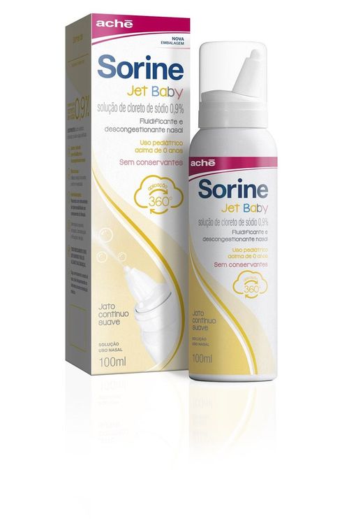 Sorine Jet Baby Descongestionante Nasal Infantil Spray Aché - 100ml