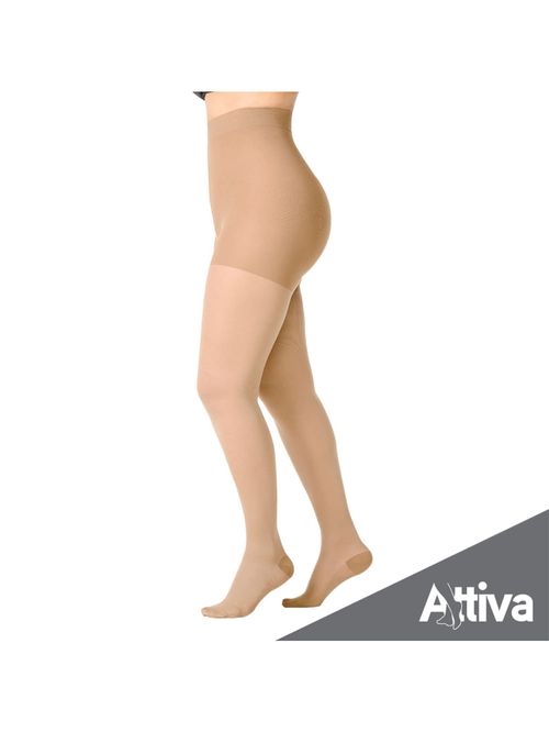 Meia Calca Attiva Media Compressao 18-21 Fem Fechada Natural Tamanho G Cor NATURAL G