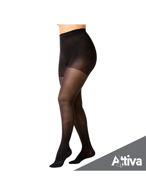 Meia Calca Attiva Alta Compressao 20-30 Fem Fechada Preta Tamanho GG Cor PRETA GG