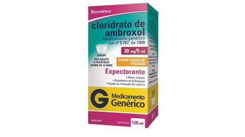Cloridrato de Ambroxol 6mg/ml Xarope Adulto 120ml - Biosintética