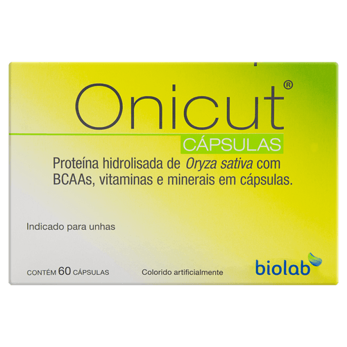 Suplemento Fortalecedor de Unhas Onicut 60 Cápsulas Biolab