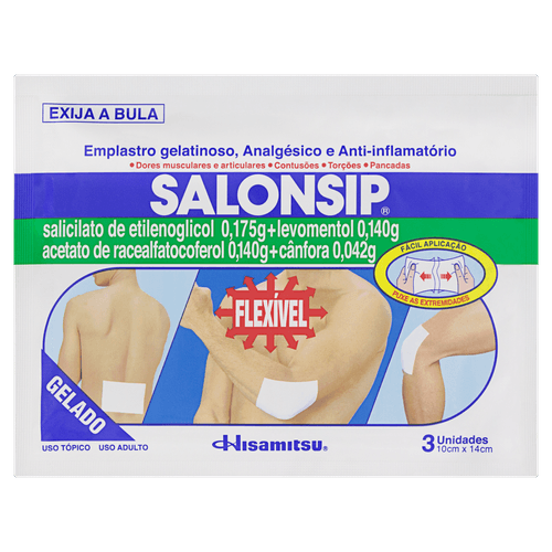 Salonpasip 10x14cm Salonpas 3 un Emplastro gelatinoso