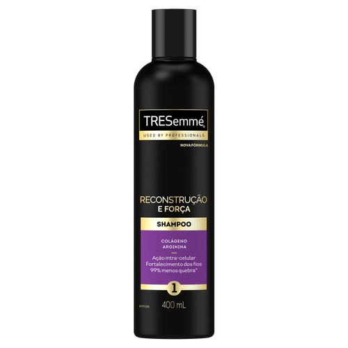 Shampoo TRESemmé Reconstrução e Força 400ml para Cabelos Danificados