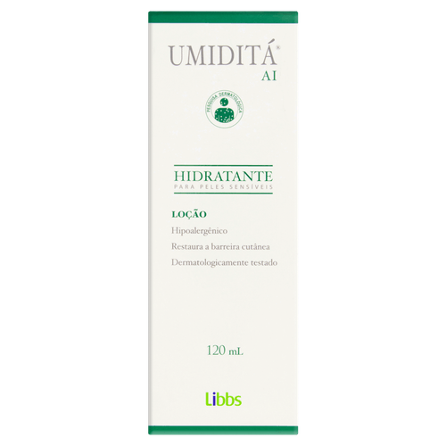 Loção Hidratante AI Sem Fragrância 120 ml Umiditá Peles Sensíveis