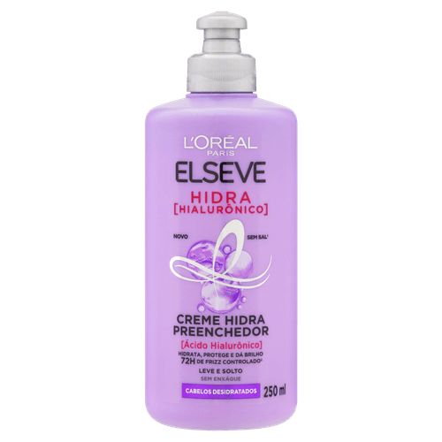 Creme para Pentear Preenchedor L'Oréal Paris Elseve Hidra Hialurônico, 250ml