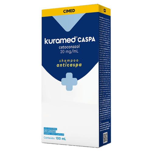Shampoo Anticaspa Kuramed Caspa 100ml Cetoconazol 20mg/mL
