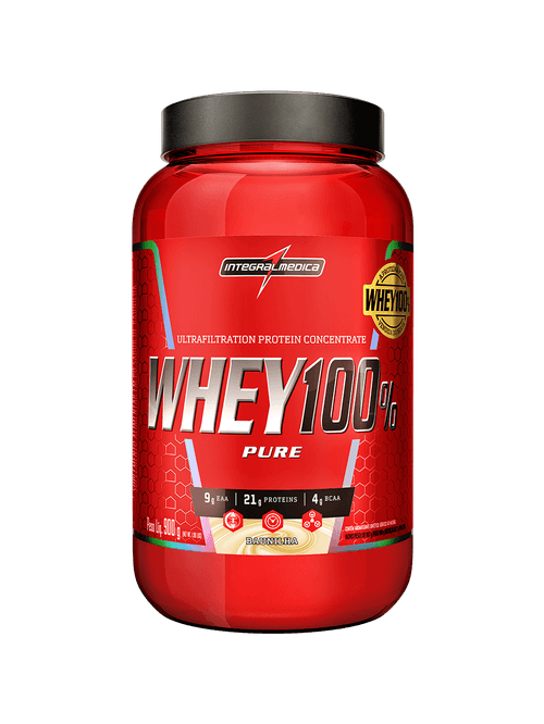 Whey Protein Concentrado Pote 900g Baunilha