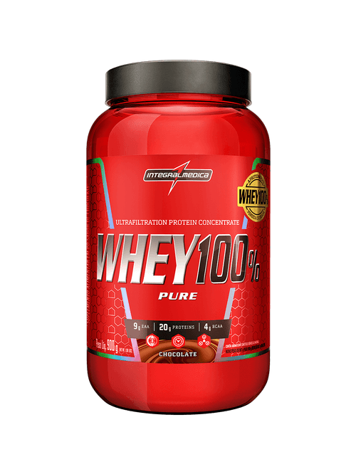 Whey Protein Concentrado Pote 900g Chocolate