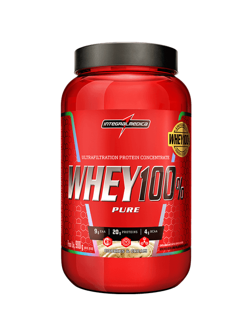 Whey Protein Concentrado Pote 900g Cookies