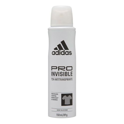Desodorante Antitranspirante Aerossol Adidas Pro Invisible Feminino 150ml