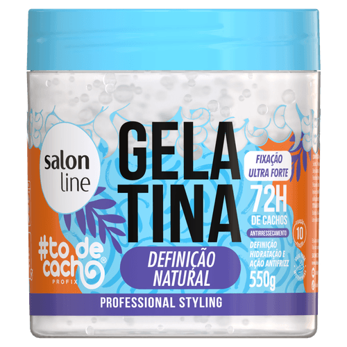 Gelatina Capilar #TodeCacho Definição Natural 550g Salon Line