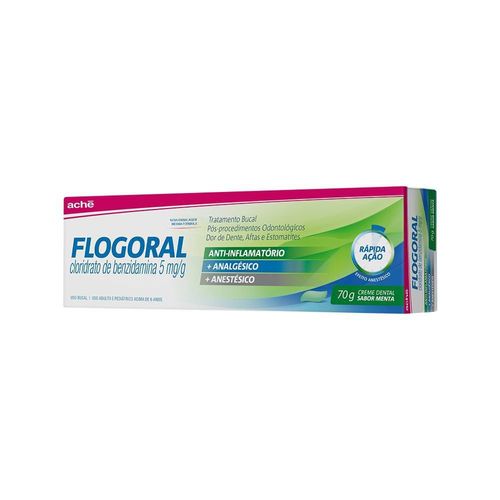 Creme Dental 5mg/g 70g Menta Flogoral