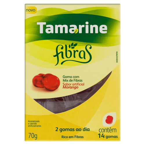 Tamarine Fibras Sabor Morango 14gm - Tamarine