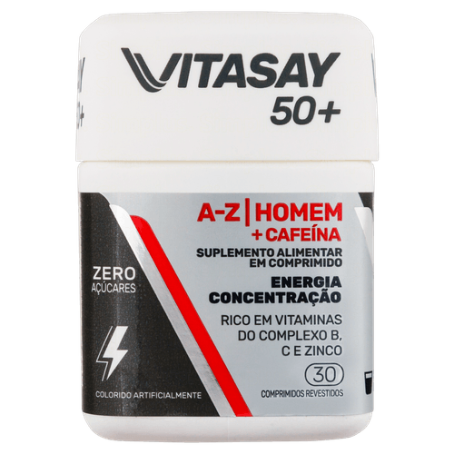 Vitasay 50 + A-Z Hom + Cafeina 30 Comprimidos