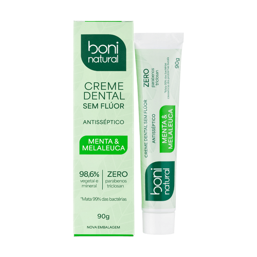 Pasta de Dente Boni Natur 90g Menta e Melaleuca Oral-B