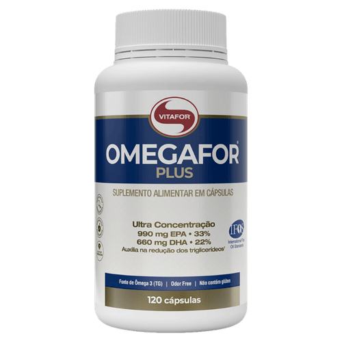 Ômega 3 Vitafor Omegafor Plus - 120 Cápsulas