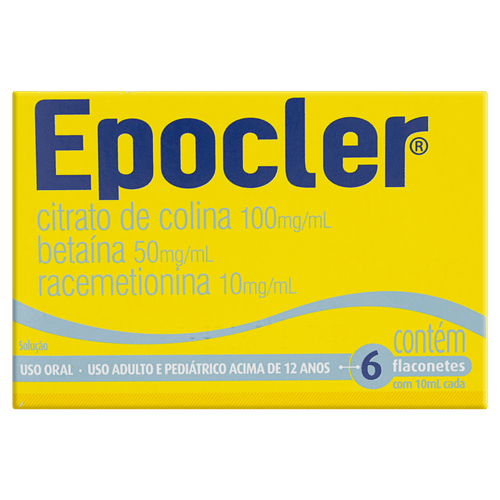 Tratamento Digestivo Epocler Caixa 6 Flaconetes 10ml Cada