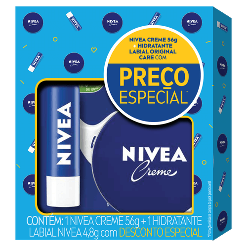 Kit Nivea Cr Lata 56G Lip Orig 40 Desc