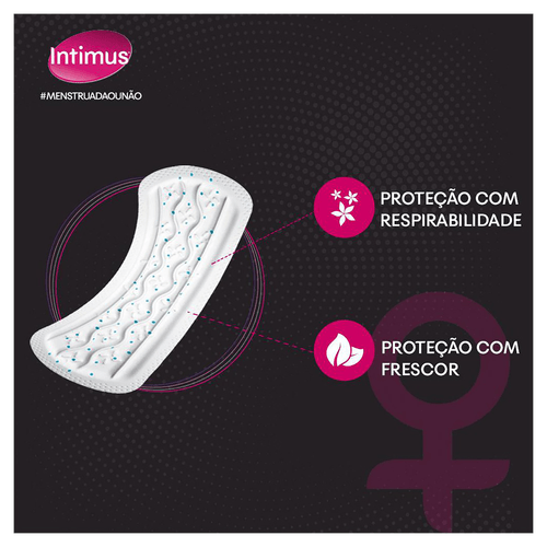 Protetor Diário sem Abas com Perfume Intimus Days Frescor Diário Pacote Promocional Leve Mais Pague Menos 80 Unidades