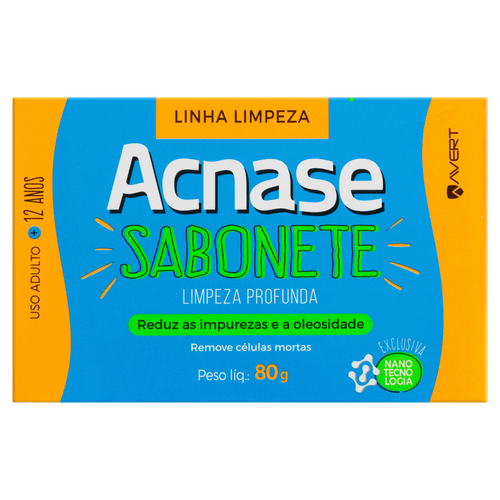Sabonete Acnase Clean Limpeza Profunda 80G - Acnase
