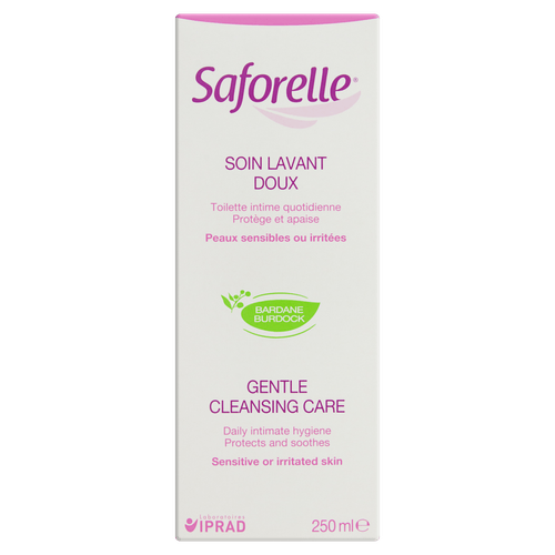 Sabonete Líquido Íntimo Suave 250ml para Pele Sensível Saforelle