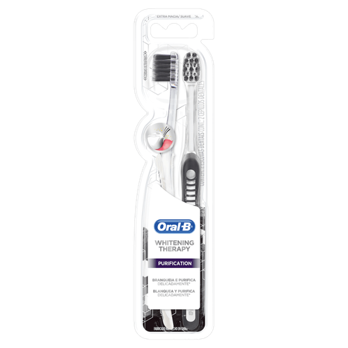 Escova de Dente Manual Sensitive Purification C/2 Carvão Oral-B