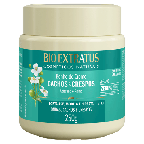 Creme de Tratamento para Cachos e Crespos 250g Bio Extratus Low Poo