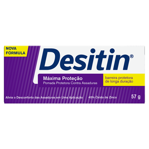 Creme para Assaduras Desitin Máxima Proteção 57g com Óxido de Zinco