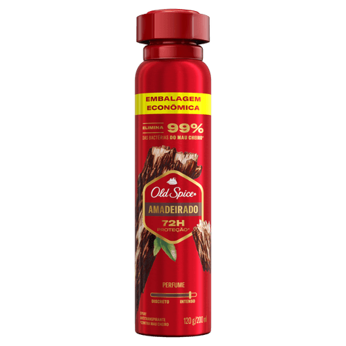 Desodorante Spray Old Spice Lenha Big Caneta 124G - Old Spice