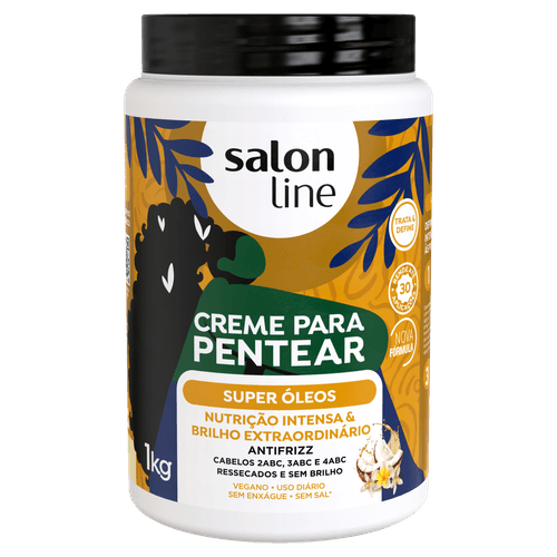 Creme de Pentear Super Óleos 1L Salon Line para Cachos