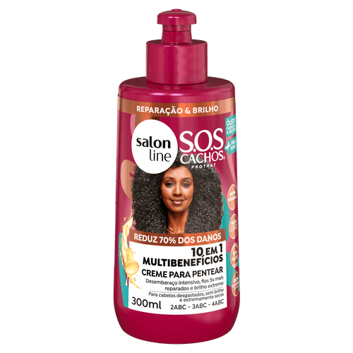 Creme para Pentear Poderosos Cacheado Cresp 300ml Salon Line
