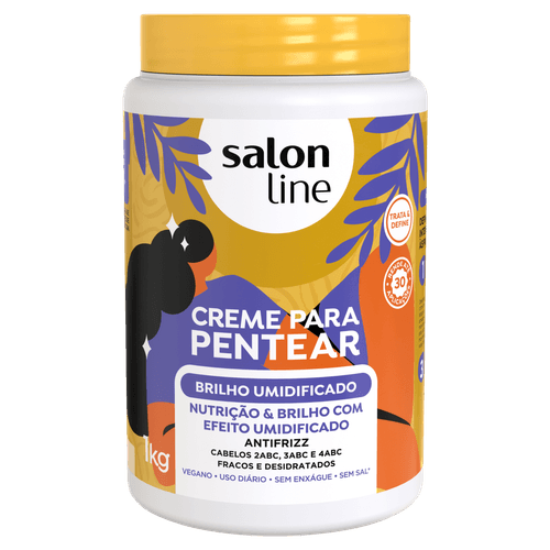 Creme para Pentear Brilho Umidificador 1kg - Salon Line