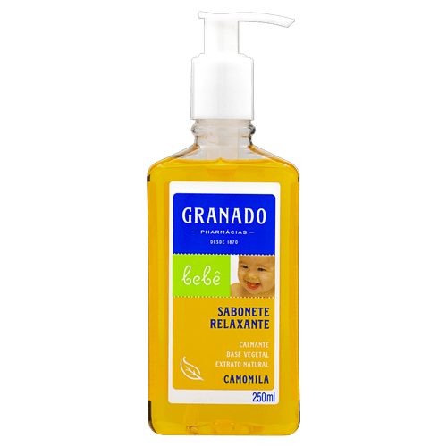 Sabonete Líquido Bebê 250ml Camomila Granado - Hipoalergênico e Hidratante