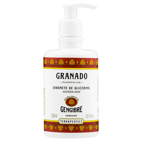 Sabonete Líquido Glicerina 300ml Gengibre Granado