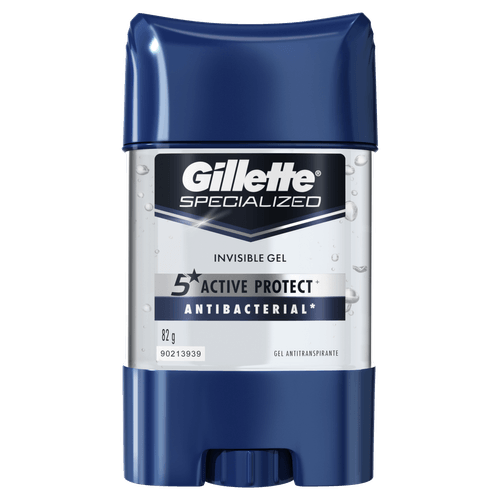 Desodorante Antitranspirante Gel Clear Antibac 82g Gillette