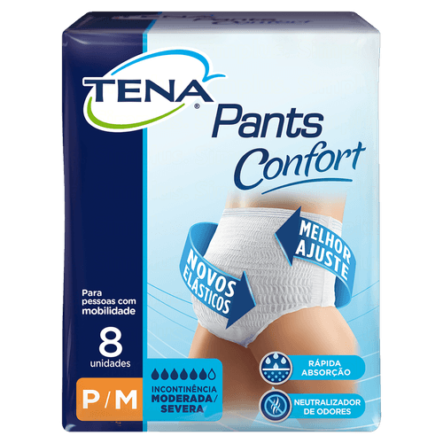 Roupa Íntima Tena Pants Cnft Para M Com 8Un - Tena