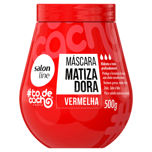 Maionese Capilar Matizadora Vermelho 500g Salon Line
