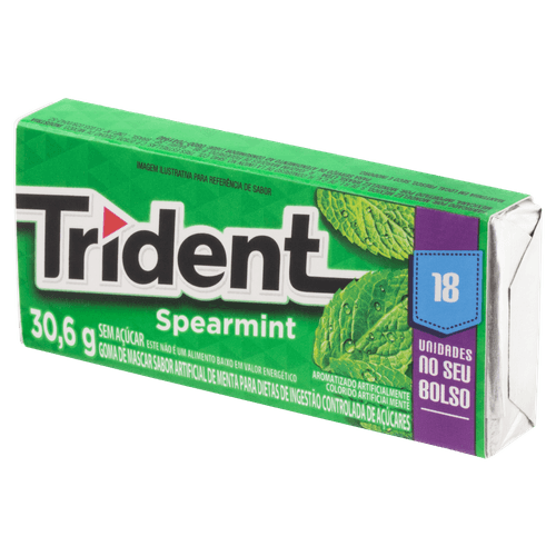 Goma De Mascar Trident Spearmentalterado 18Un 30,6G - Trident