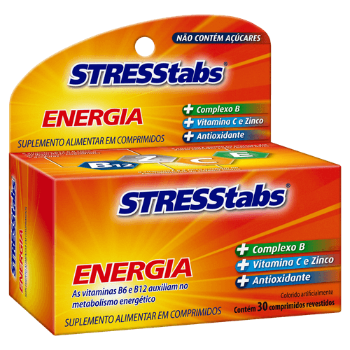 Suplemento Stresstabs GSK 600mg Comprimido Revestido 30 Unidades