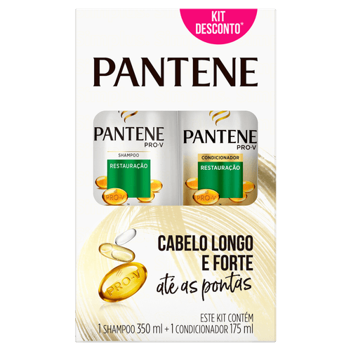 Kit Shampoo 350ml + Condicionador 175ml Pantene Pro-V Restauração