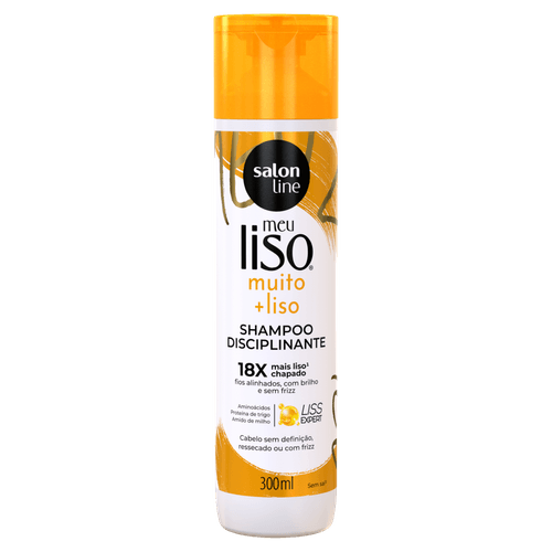 Shampoo Meu Liso Muito+Liso Amido 300ml Salon Line
