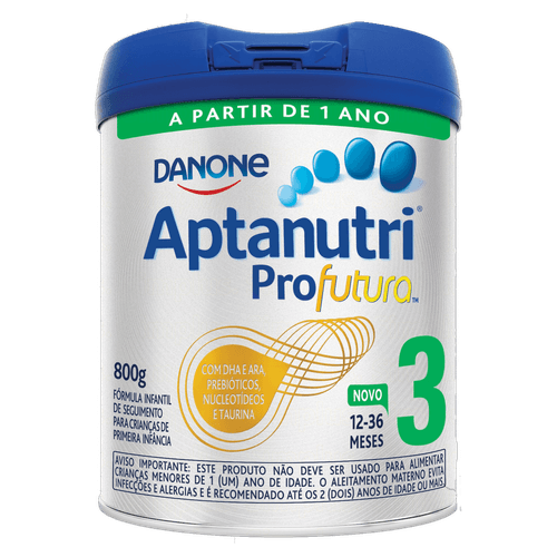 Fórmula Infantil Aptanutri Profutura 3 (1-3 anos) láctea com DHA e ARA 800g Aptamil