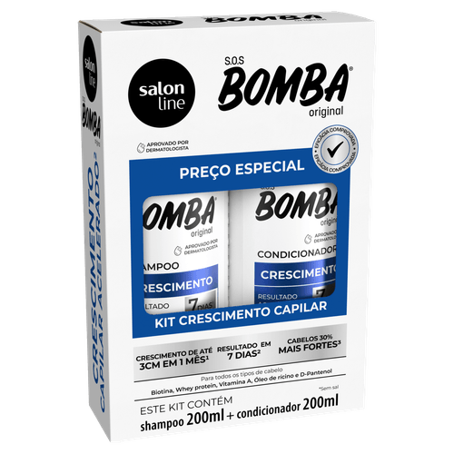 Bomba Kit Shampoo Condicionador Original 200Ml